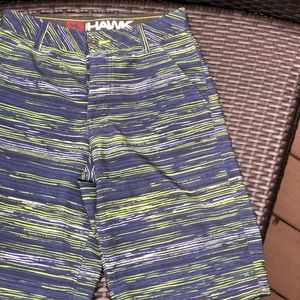 NWOT - Board shorts, Blue, green, yellow. Sz 14